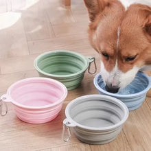 Load image into Gallery viewer, Foldable Silicone Dog Bowl Pet Outdoor Travel Portable Folding Cat Food Water Large Capacity Container Feeding Bowl Pet Supplies
