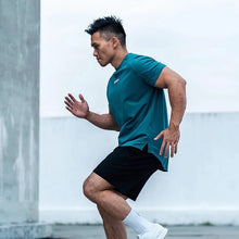 Load image into Gallery viewer, Men's Gym T Shirts Quick Dry Short Sleeve Summer Sports T-shirt Elastic Fitness Workout Tops Casual Bodybuilding Athletic Tee
