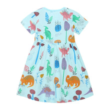 Load image into Gallery viewer, Dinosaur Print Summer Girls Dress
