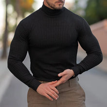 Load image into Gallery viewer, Slim Ribbed Turtleneck Pullover
