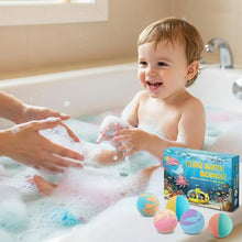 Load image into Gallery viewer, Kids Colorful Bath Bombs, Bath Color Fizzy Spa Balls Gift Set for Kids Bathtub Fun Relaxing Holiday Gift Toys for Kids Toddlers
