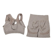 Load image into Gallery viewer, 2Pcs Women Yoga Outfit Set Sports Fitness Vest Running Workout Shorts Suit Gym Training Active Wear Handmade Accessory
