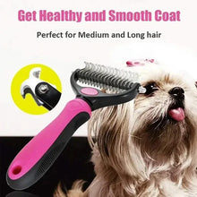 Load image into Gallery viewer, Pet Deshedding Brush Cat Comb Self Cleaning Hair Remover Grooming Tool for Dog and Cats De-Matting Comb Cleaning Pets Supplies
