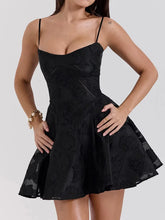 Load image into Gallery viewer, Elegant Lace-Up A-Line Summer Dress

