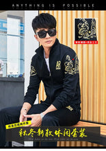 Load image into Gallery viewer, Plus Size 5XL 6XL Men's Tracksuit Autumn Clothes Sportswear Two Piece Set Men Jacket Sweatpants Male Sweatsuit Sports Suits Sets
