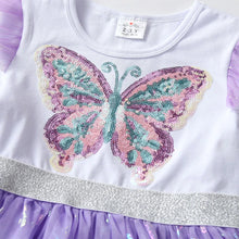 Load image into Gallery viewer, Butterfly Gradient Princess Girls Dress

