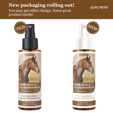 Load image into Gallery viewer, Horse Hair Care Oil 100ml - Mane Shine Essential Oil with Plant Ingredients Nourishing Coat Treatment Easy Carry for All Breeds
