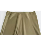 Load image into Gallery viewer, HH Skirts For Women 2024 Summer Solid Satin Sheath Long Skirt Female Show Curve Beach Outfits For Woman Mermaid Skirts
