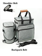 Load image into Gallery viewer, Pet Travel Bag Organizer Backpack Airline Approved Weekend Tote Shoulder Pockets Outdoor Travel Traveling Storage Bag Mat
