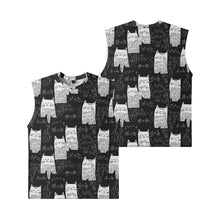 Load image into Gallery viewer, Black Bats Cute Cats Kitty Men Tank Top Gym To Street Sleeveless Bold Color Breathable Training Fit Vest Muscle Fitness Clothing
