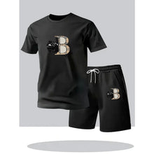 Load image into Gallery viewer, Men's Tracksuit Casual Quality 2026 Summer Daily Wear Single Piece Versatile sleeved T-shirt and Sports Short Outdoors Jogging
