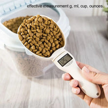 Load image into Gallery viewer, Pet Food Measuring Scoop Electronic Dog Cat Food Measuring Cup Digital Spoon Scale Kitchen Food Scale with LED Display
