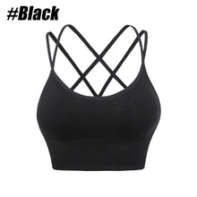 Load image into Gallery viewer, 1Pcs Women Sports Bras Seamless Criss Cross Back Sexy Padded Fitness Yoga Vest Gym Running Crop Top Breathable Beauty Bras
