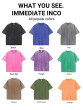 Load image into Gallery viewer, Men's Women Washed Vintage T-Shirts Street Hip Hop Retro Punk T Shirt Harajuku Casual Cotton Short Sleeve Couple TShirts Tees
