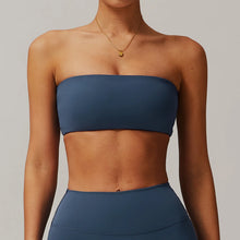 Load image into Gallery viewer, Sports Bra Sport Top Woman Gym Underwear Strapless Bustier Breathable Elastic Workout Tops Fitness Training Brassiere Yoga Bras
