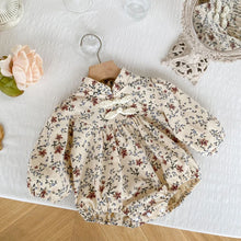 Load image into Gallery viewer, Floral Long Sleeve Baby Bodysuit
