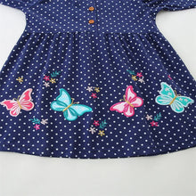 Load image into Gallery viewer, Butterfly Polka Princess Girls Dress
