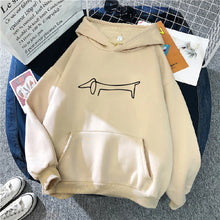 Load image into Gallery viewer, Cute Dachshund Graphic Slim Hoodie
