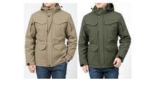 Load image into Gallery viewer, Waterproof Hooded Tactical Field Jacket
