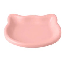 Load image into Gallery viewer, 1PC Cat-Shaped Pet Bowls, Pastel Color Cute Animal Design, Non-Slip Pet Food Dish, Ideal for Cats, Trendy Pet Accessory for Home
