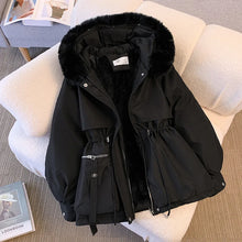 Load image into Gallery viewer, Fleece Lined Hooded Winter Puffer

