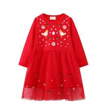 Load image into Gallery viewer, Princess Floral Embroidered Girls Dress
