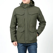 Load image into Gallery viewer, Waterproof Hooded Tactical Field Jacket
