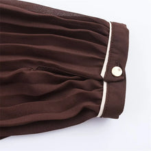 Load image into Gallery viewer, Elegant Pleated Belted Midi Dress
