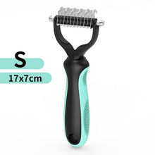 Load image into Gallery viewer, Cat Hair Removal Comb Dog Hair Removal Brush Stainless Steel Double Sided Pet Grooming Brush Removing Tangles Cat Accessories
