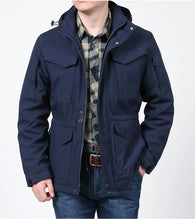 Load image into Gallery viewer, Waterproof Hooded Tactical Field Jacket
