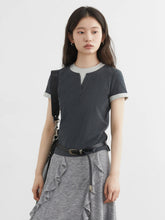 Load image into Gallery viewer, Color Contrast Patchwork Sport Tee
