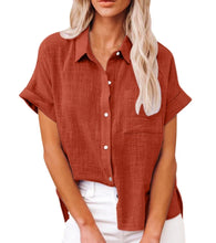 Load image into Gallery viewer, Summer Women Shirts Tops Cotton Linen T-shirt Women Top Camisas Mujer Casual T-Shirt Streetwear Loose Female T-Shirts New Shirt
