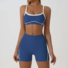 Load image into Gallery viewer, Woman Yoga Sport Outfit for Fitness Two Pieces Short Pant Sets Suits Tracksuit Sportswear Woman Gym Yoga Workout Clothes
