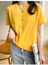 Load image into Gallery viewer, Loose Cotton Summer Tee Women
