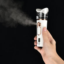 Load image into Gallery viewer, Mist Sprayer Handheld Nano Beauty Instrument Mini Hydrating Humidifier Skin Care LED Display Portable Facial Steamer Nebulizer

