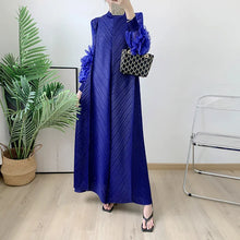 Load image into Gallery viewer, Women Elegant Evening Party Dresses 2025 Summer New Solid Colour Classic Long Sleeve Plate Flower Design Prom Dresses Female
