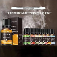 Load image into Gallery viewer, 17 Flavors 10ml Essential Oils For Aroma Diffuser AirHumidifier Home Water-soluble Lavender Rose Eucalyptus  White Peach Oolong
