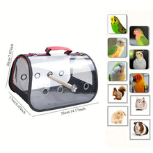 Load image into Gallery viewer, Lightweight Bird Carrier Parrot Travel Bag With Perch For Parakeet Cockatiel Travel Rats Bunny Small Animal Portable Pet Backpac
