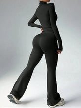 Load image into Gallery viewer, Women Yoga Sets Zipper Long Sleeve Push Up Leggings Gym Fitness Solid Colors Sets Activewear Workout Running Clothes Sportswear
