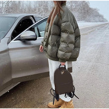 Load image into Gallery viewer, Women winter coats 2024 New in coats Couple style loose V-neck long sleeved top Thick and warm women's coat cotton-padded jacket
