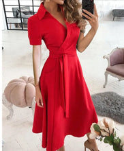 Load image into Gallery viewer, Elegant Sleeveless Belted Midi Dress
