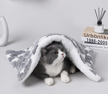 Load image into Gallery viewer, Flannel Pet Sleeping Mat Dog Bed Cat Litter Puppy Bed Dog Sofa Lovely Mattress Cushion for Small Large Dog Blanket For Winter
