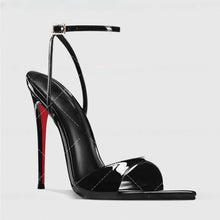 Load image into Gallery viewer, Fashionable and Sexy High Heels 2025 New Pointed Toe Open Toe Straight Buckle Sandals for Women's Fashion Plus Size Shoes
