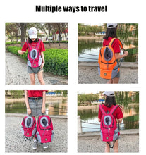 Load image into Gallery viewer, New Dog Pet Backpack Carrier Travel Bag Front Pack Breathable Adjustable with Safety Reflective Strips for Hiking Outdoor Cats

