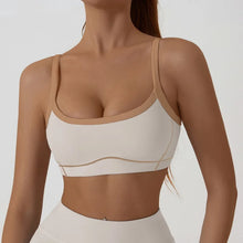 Load image into Gallery viewer, Yoga Sports Bra Color Clashing Shock Absorbing Brassiere Women Full Cup Breathable Gym Tube top Bra Yoga Workout Underwear
