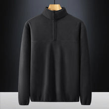 Load image into Gallery viewer, 2025 Men Sweatshirt Turtleneck Half Button Pullover Male Polar Fleece Casual Basic Elegant Work Wear Winter Autumn Warm Jacket
