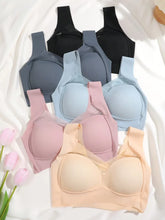 Load image into Gallery viewer, 2PCS Women Lace Sport Bras Plus Size Seamless Bra Bralette Backless Lady Brassiere Vest Female Gather Shock-Proof Wireless L-3XL
