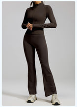 Load image into Gallery viewer, 2PCS yoga suit, exercise set, gym set, women's exercise set, running exercise suit, long sleeved exercise suit, yoga suit
