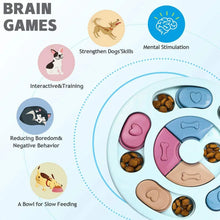 Load image into Gallery viewer, Dog Puzzle Toys Slow Feeder Interactive Increase IQ Food Dispenser Non-Slip Slowly Eating Bowl Cat Dogs Food Games

