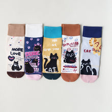 Load image into Gallery viewer, Playful Cat Crew Sock Pack
